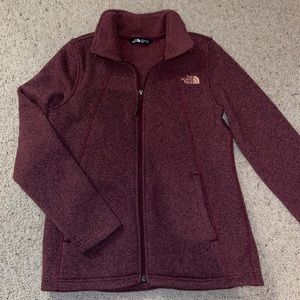 Maroon Womens North Face Jacket, Size Medium